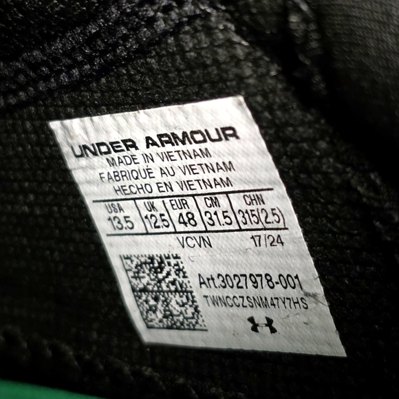Under Armour Blur Smoke Suede 2.0 MC Football Cleats Men Sz 13.5 3027978-001 New - Picture 4 of 10